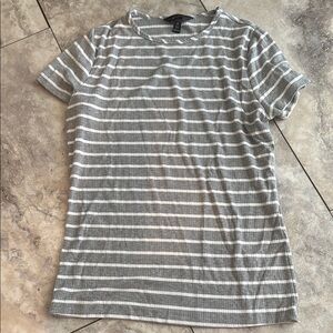 Banana Republic Grey Striped Tee